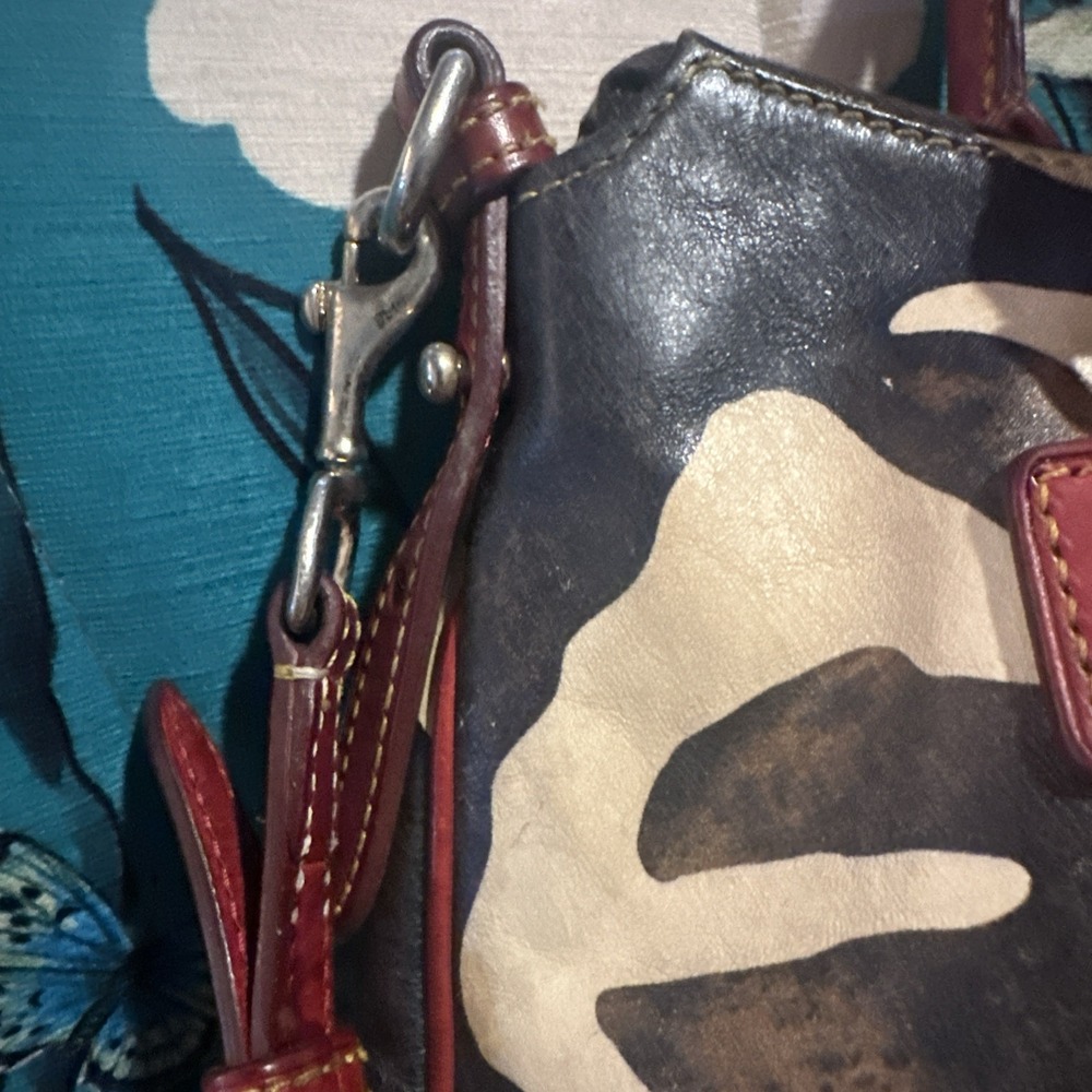 Dooney & Bourke Florentine juliette leather zebra print purse bag - Picture 10 of 15